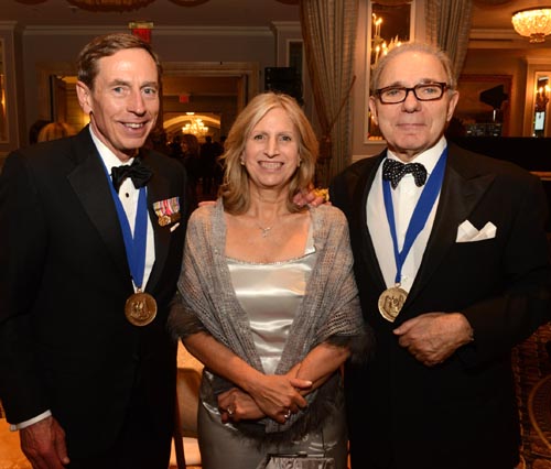 General David Petraeus, Louise Mirrer and Roger Hertog. Photograph by Don Pollard