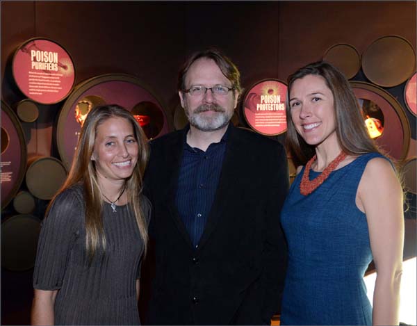 Co-chair Gaelin Rosenwaks, Museum curator Mark Siddall, and Nicole Mihnovets AMNH/R. Mickens