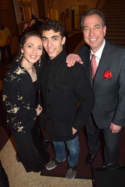 Joanne,Tyler and Bernie Furshpan bring much joy for this special evening.  photo by:  rose billings