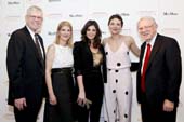  Dr. Gerald Loughlin, Dr. Laura Forese, Maria Giulia Maramotti, Maggie Gyllenhaal, Dr. Herbert Pardes. Photo by Janet Charles