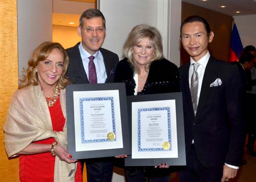  Roberta Lowenstein, Jim Luce, Jill Pollans and Jeremy Hu.  Photo by:  Annie Watt