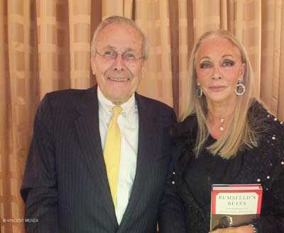  Donald Rumsfeld & Barbara Winston.  Photo by:  Vincent Menza