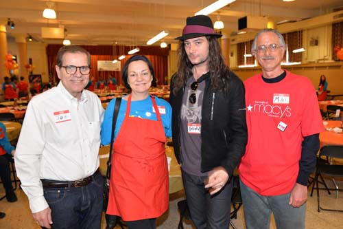 Joe Sano, Frances Resheske, Constantine Maroulis and Mitch Leventhal.  photo by: annie watt