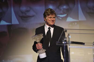 Robert Redford accepting the Arison Award at the YoungArts Affair of the Arts Performance and Gala, at the Gusman Center for the Performing Arts in Miami, FL.    Photo by: Robert Leslie