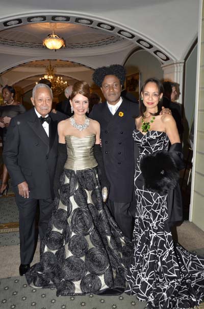 David Dinkins, Jean Shafiroff, Ike Ude and Alicia Blythewood. 