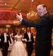 Bandleader Alex Donner and Quadrille Dancers. Photo Courtesy of The Quadrille Ball