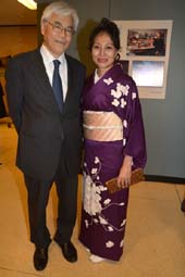 Ambassador Sumio Kusaka, Consul of Japan and his lovely wife Ikuko.  photo by:  rose billings/blacktiemagazine.com