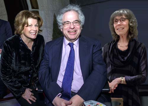 Madame Corinne Mentzelopoulos, Itzhak Perlman, Toby Perlman. Photo by David Dupuy/www.AnnieWatt.com