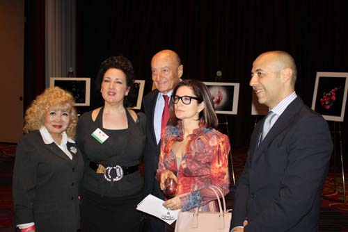 Gloria T. Cressler of Black Tie International Magazine, Opera Singer Cristina Fontinelli, Dr. Lucio Caputo President of Italian Wine & Food 