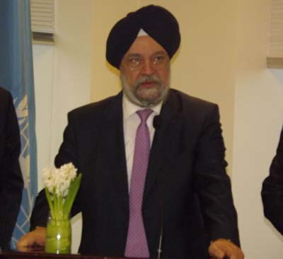 Ambassador Hardeep Singh Puri, Permanent Representative of India