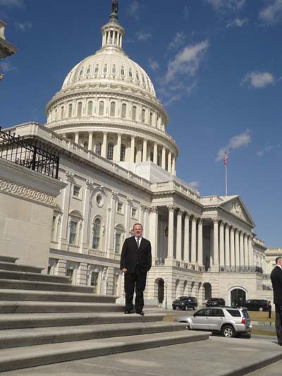 Erol User on the steps of the US Capitol