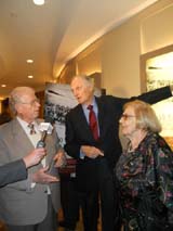 Dr. Erwin Tepper, Alan Alda, Henny Wenkart.  Photo by:  Joyce Brooks