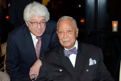 Jay Kriegel and Former Mayor David Dinkins. Photo by:   Scott Roth, AP.