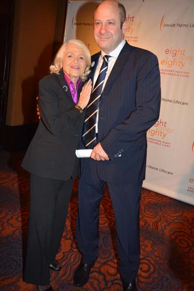 Edith Windsor Honoree and Richard Teller.  photo by:  Rose Billings/Blacktiemagazine.com