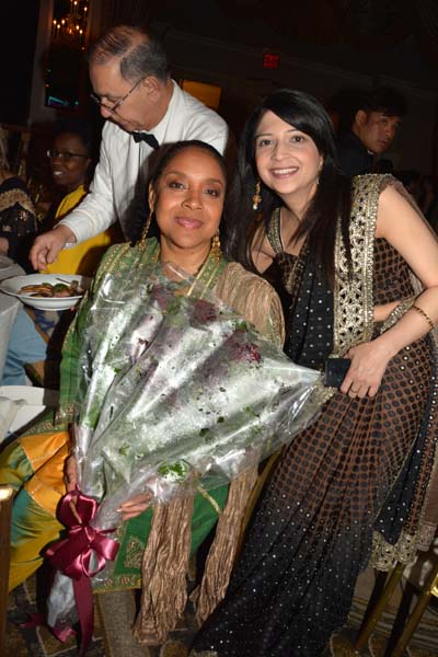  Phylicia Rashad and Nisha Mathur.  Photo by:  Rose Billings/Blacktiemagazine.com