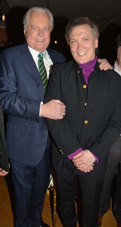 Robert Osborne and  Charles Busch.  Photo by:  Rose Billings/Blacktiemagazine.com