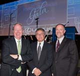 John Law (Humanitarian Award honoree), Steve Hitter (Chairman, Board of Governors), Michael Rouse (Philanthropic Leadership Award honoree)Photo by:  Tom Neerken