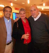 Shimmy Mehta, Nancy Ferriello and  Frank J. Gaudio.  photo by:  joyce brooks