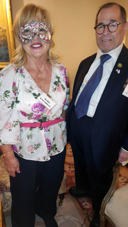 Sonia Lewenberg and Congressman Jerry Nadler. Photo by: Rose Billings/BlackTieMagazine