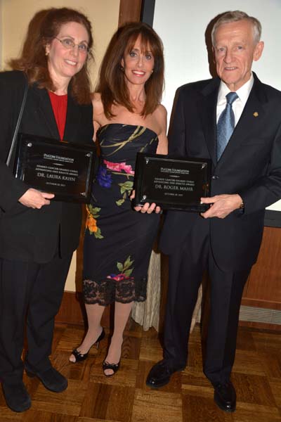 Dr. Laura Khan, Linda Cohen Wassong, and Dr. Roger Mahr.  photo by:  rose billings