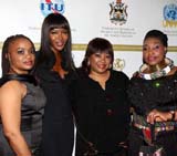 Josina Machel, Naomi Campbell, Zindzi Mandela, Yvonne Chaka Chaka. Photo by IOSSC