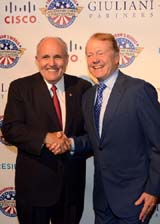 John T. Chambers, Chairman and CEO Cisco and the Honorable Rudolph Giuliani.Photo by www.AnnieWatt.com (NLEAFCF)  