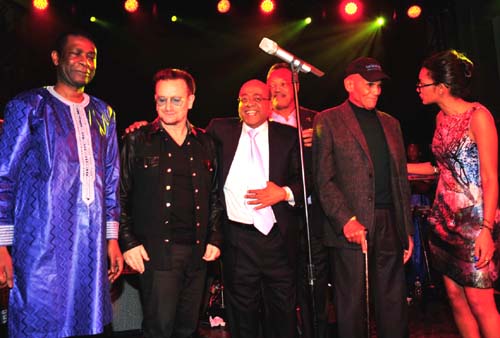 Youssou Ndour, Bono, Mo Ibrahim, Rev. Jesse Jackson,  Harry Belafonte, Hadeel Ibrahim