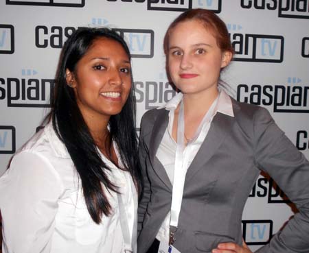 Dilrupa Hague, Cecilia Stein, students from the State University of New York Global Engagement Program